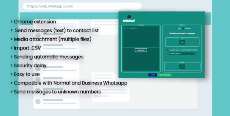 BoinaZap – Whatsapp bulk (Chrome Extension)