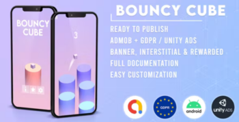 Bouncy Cube (Admob + GDPR + Unity)
