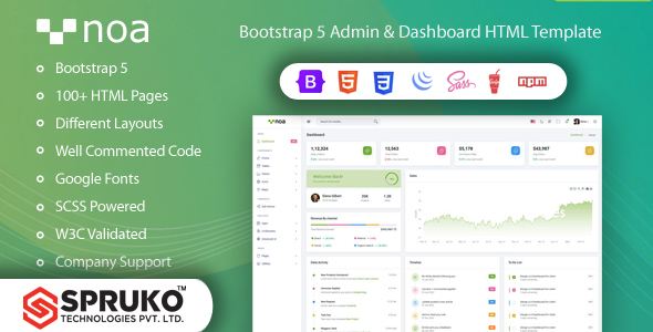 NOA - Bootstrap 5 Admin & Dashboard Template