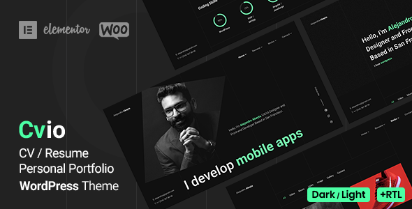 Cvio – Personal Portfolio WordPress Theme 3.3.7