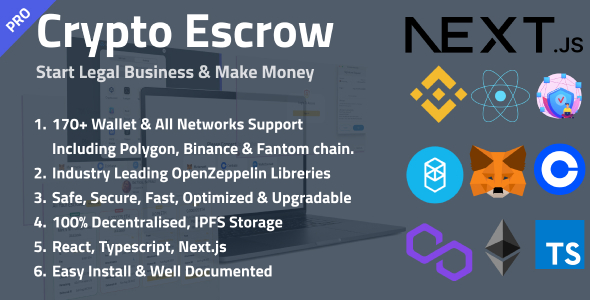 Crypto Escrow - Decentralised Web3 Escrow Platform 3.0.0