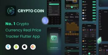 CryptoCoin : Flutter Full cryptocurrency app for live tracking and watching cryptocurrencies rates 3.3.0