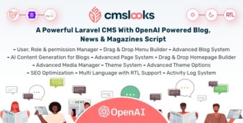CMSLooks | Laravel CMS With OpenAI Powered Blog, News & Magazines Script 1.2.1