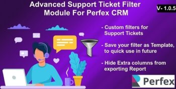 Advanced Support Ticket Filters Module for Perfex CRM 1.0.9