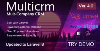 Multicrm - Multipurpose Laravel CRM 4.0