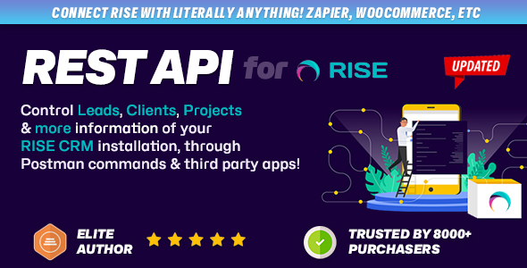 REST API plugin for RISE CRM - Connect RISE with third party applications 1.2.2