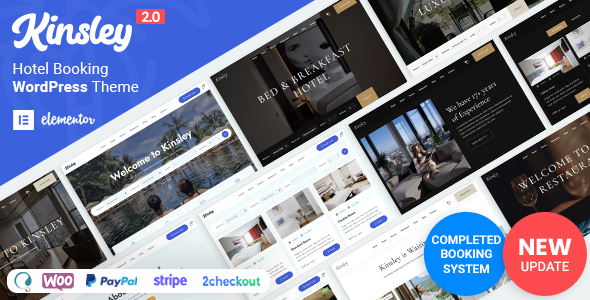 Kinsley - Hotel Booking WordPress 3.4.8
