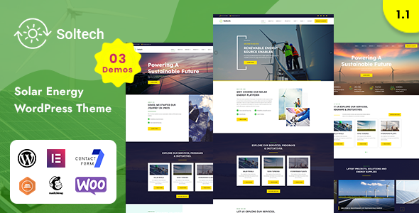 Soltech – Solar Renewable Energy WordPress Theme 2.0