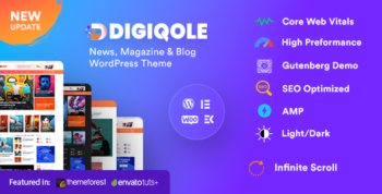 Digiqole - News Magazine WordPress Theme 2.1.9