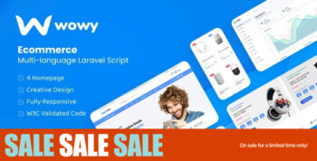 Wowy – Multi-language Laravel eCommerce Script 1.31.4