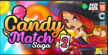 Candy Match Saga 2 HTML5 Game Construct 3