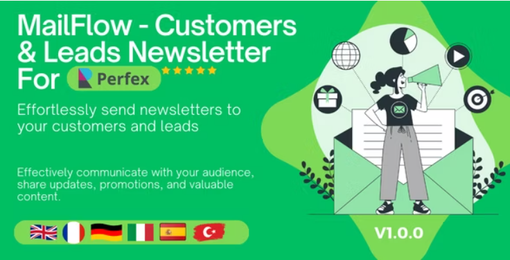 MailFlow - Customers & Leads Newsletter For Perfex CRM 1.1