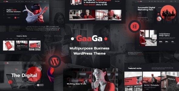 Gaaga – Creative Agency WordPress Theme 2.0.1