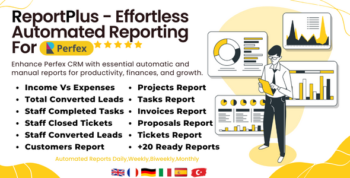 ReportPlus - Effortles Automated Reporting Module for Perfex CRM 1.1