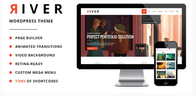 River - Retina Multi-Purpose WordPress Theme