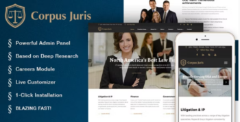 Corpus Juris - Law Firm and Consultation WordPress Theme