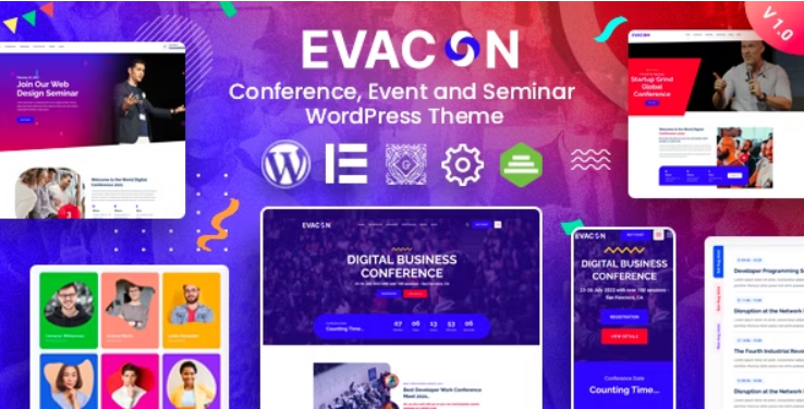 Evacon - Event & Conference WordPress Theme 1.0.7