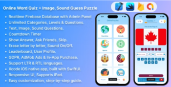 Online Word Quiz + Image Guess + Sound Guess Puzzle Game for iOS 1.3