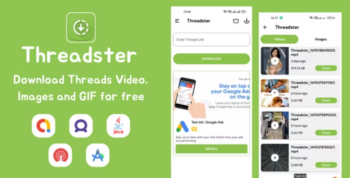 Threadster - Threads Video, Image and GIF Downloader with AdMob