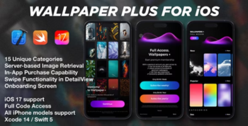 Wallpaper Pro App for iOS - Swift5, Full Source Code, In-App Purchase, Control With Your Own Server