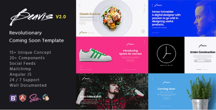 Beavis - Multi-Concept HTML5 Coming Soon Template 17 October 2017
