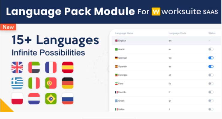 Language Pack Module for Worksuite SAAS 1.1.4