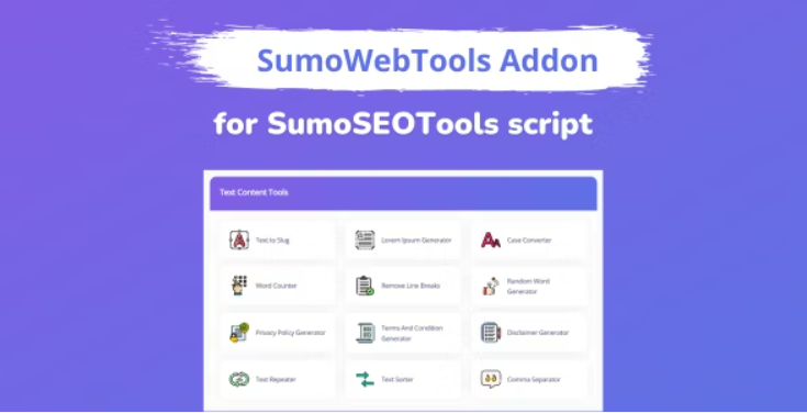 SumoWebTools Addon Package for SumoSEOTools 1.0.1