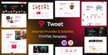 Twoet - Internet Provider & Satellite TV HTML Template