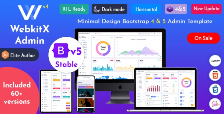 WebkitX Admin - Bootstrap 5 Admin Dashboard Template & User Interface 4.0