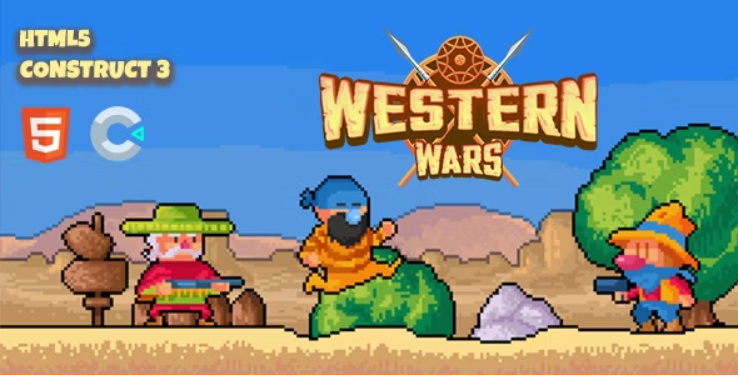 Western Wars Construct 3 HTML5 Game