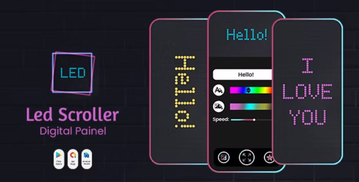 LED Scroller - Digital Painel - LED Banner - LED Text Banner - Banner Marquee - LED Sign Board