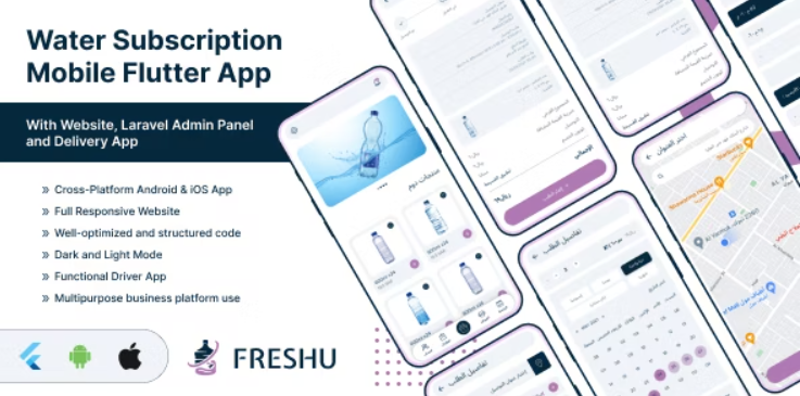 Freshu – Water Subscription App and Delivery eCommerce Flutter Mobile App 1.9