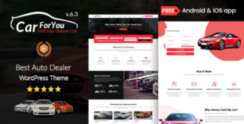 Auto CarForYou - Responsive Car Dealer WordPress Theme 8.2