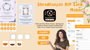 Shradhanjali Card Maker - RIP Card Creator - Punyatithi Card Maker