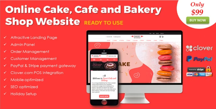 Online Cake, Cafe and Bakery Shop in ASP.NET