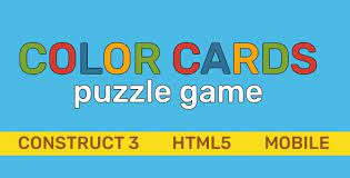 Color Cards puzzle. Construct 3. Html5 & Mobile (AdMob)