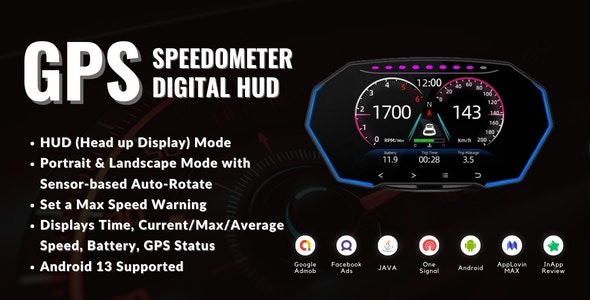 GPS Speedometer HUD Dashboard android