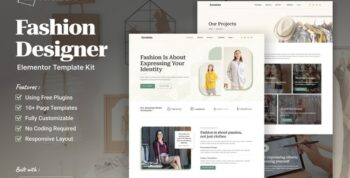 Kreatista - Fashion Designer Elementor Template Kit