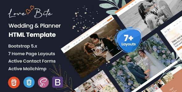 Lovebite - Wedding & Planner WordPress Theme