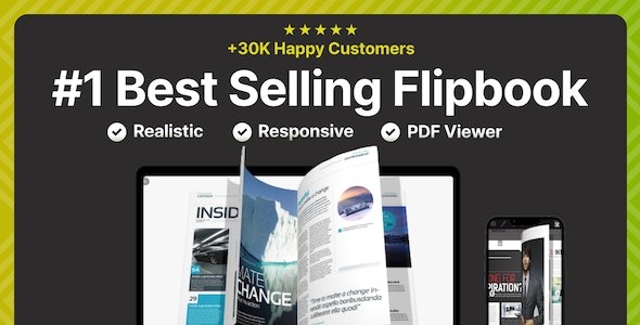 Real 3D FlipBook PDF Viewer jQuery Plugin 4.6.4