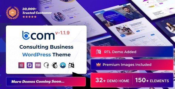 Bcom – Consulting Business WordPress Theme 1.1.9