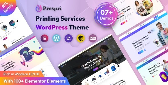 Prespri – Printing Services WordPress Theme 1.0.3