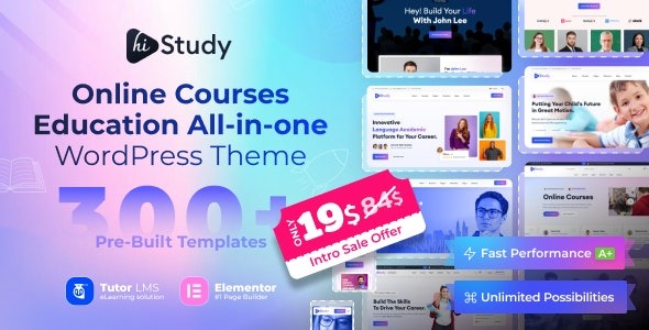 HiStudy – Online Courses & Education WordPress Theme 1.1
