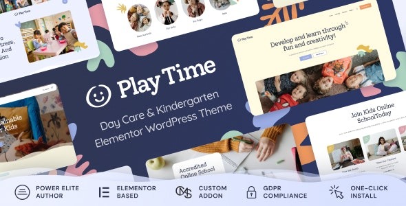 Play Time – Day Care & Kindergarten WordPress Theme 1.0.8