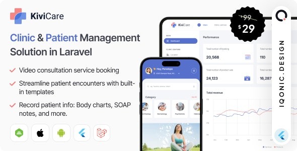 KiviCare(TM) – Clinic Management System | Laravel & Flutter 1.8.1