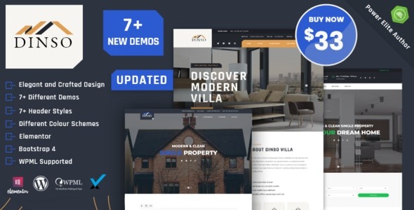 Dinso – Single Property & Apartment WordPress Theme 2.1