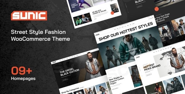 Sunic - Street Style Fashion WooCommerce Theme 1.0.2