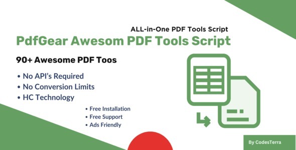 PDF Tools - Online PDF Tools PHP Script