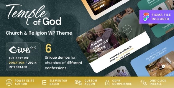 Temple of God – Religion and Church WordPress Theme 1.2.1