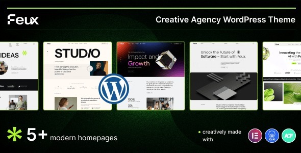Feux - Creative Digital Agency WordPress Theme 1.0.4